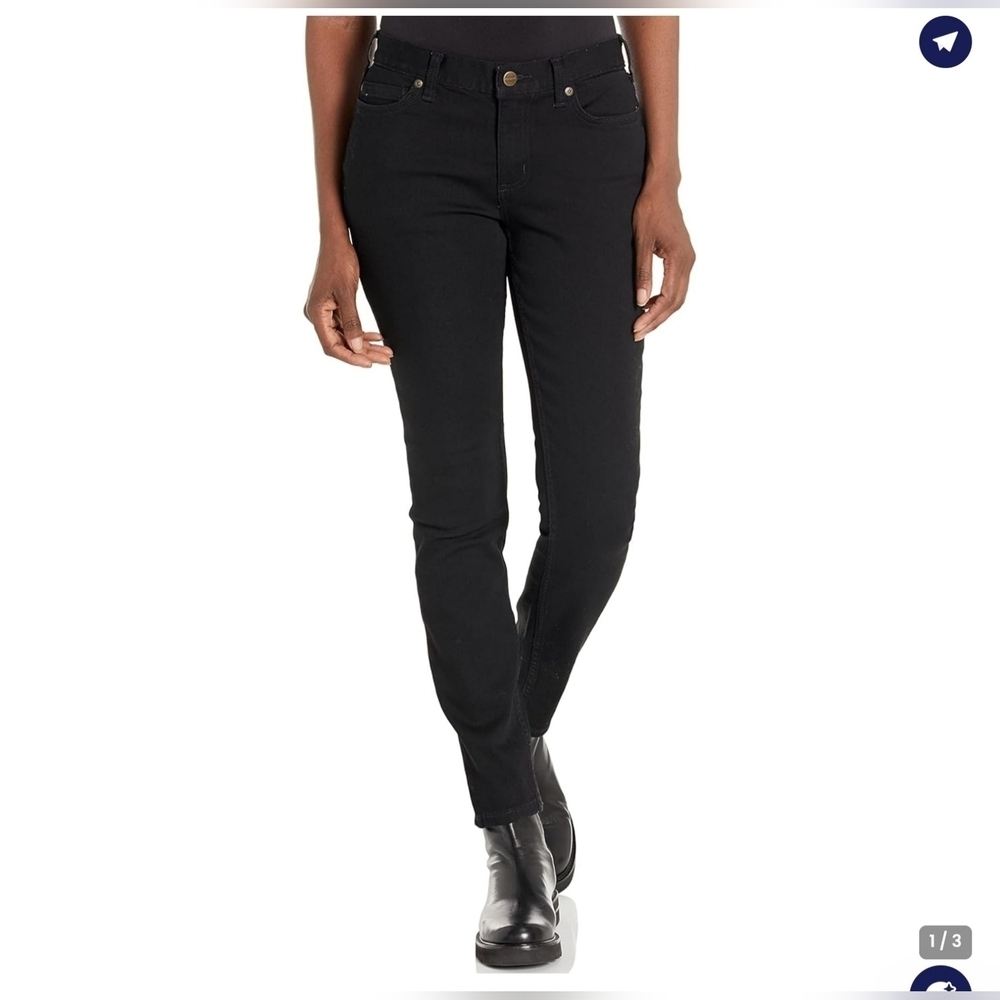 Carhartt Womens Slim Fit Straight Leg Black Jeans Size 10